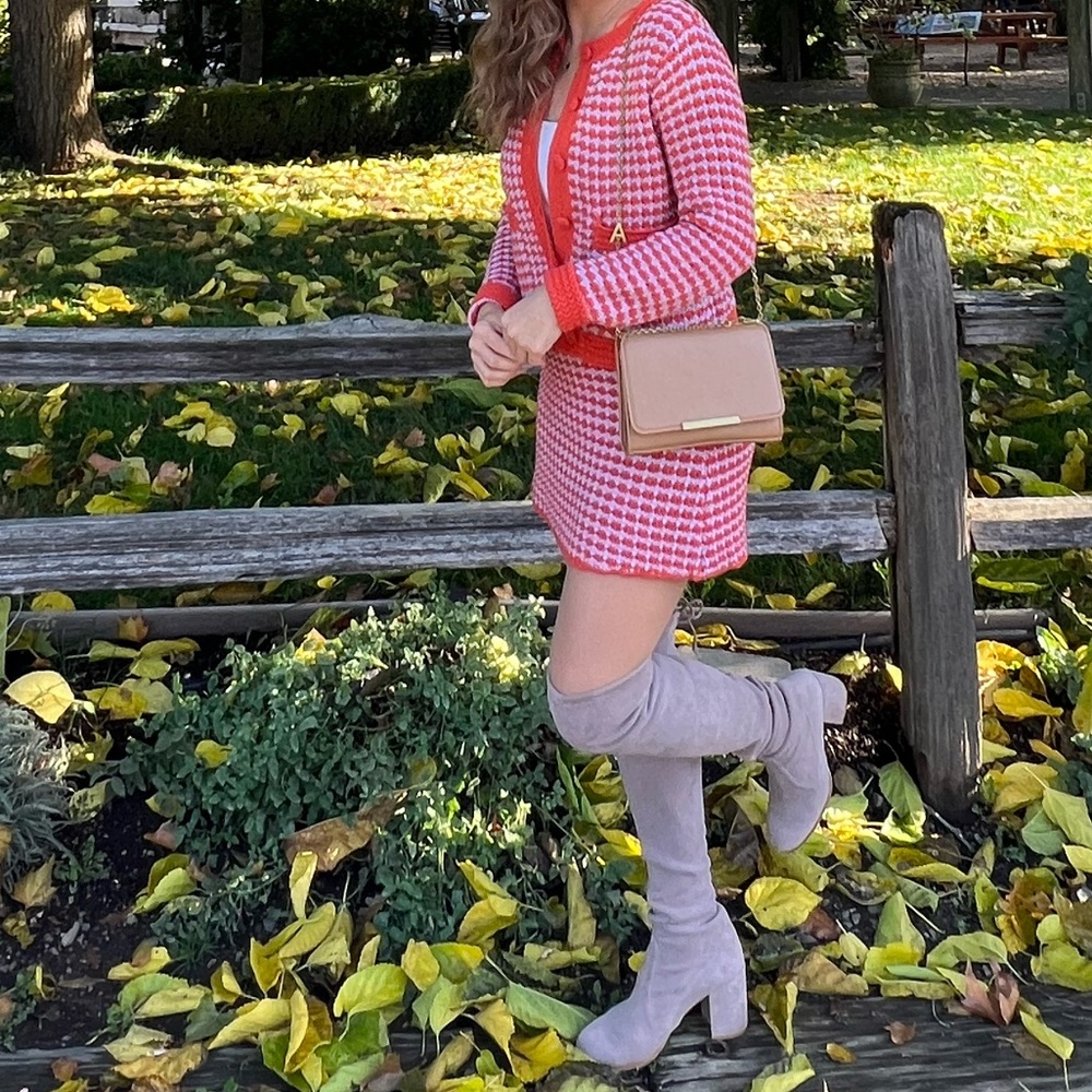 Zara Orange Houndstooth Set